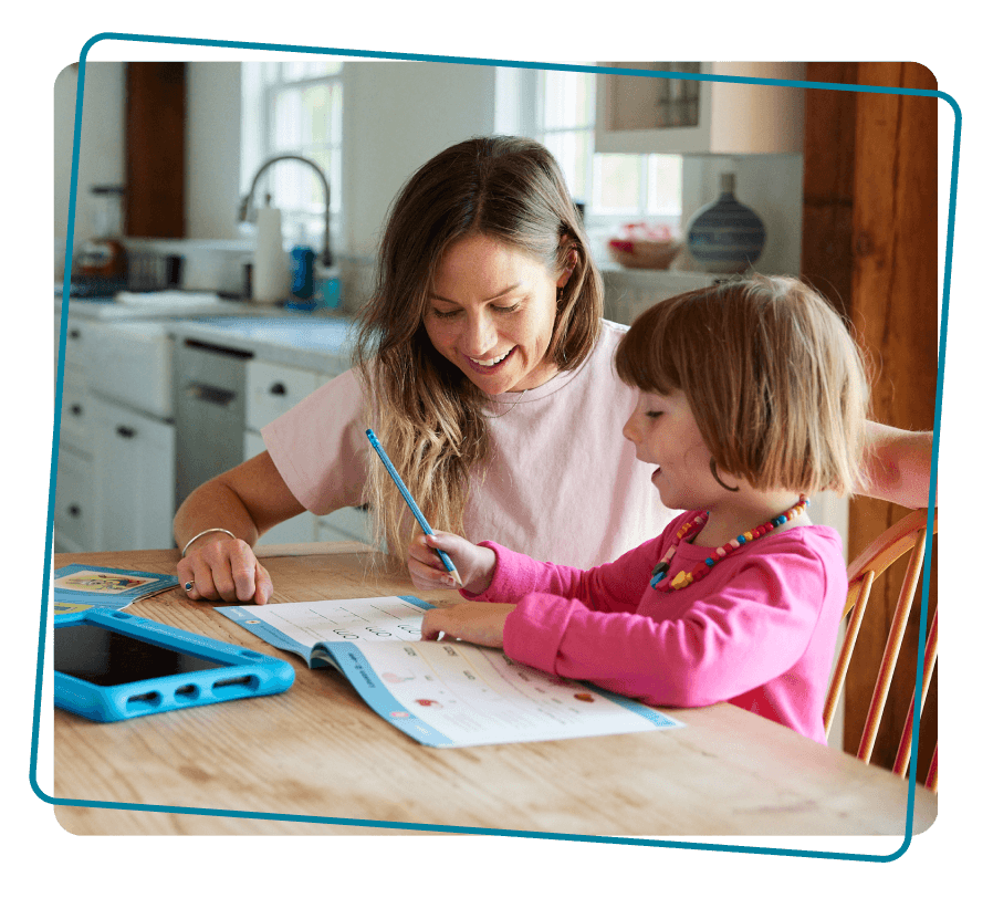 Mom and child reading